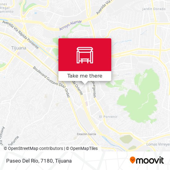 Paseo Del Río, 7180 map