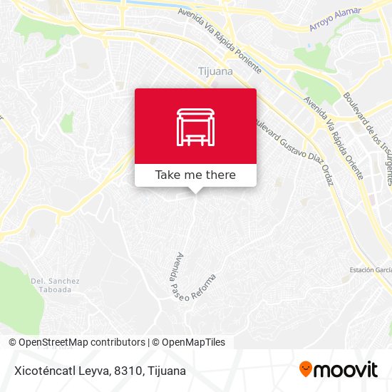 Xicoténcatl Leyva, 8310 map