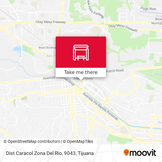 Dist Caracol Zona Del Río, 9043 map
