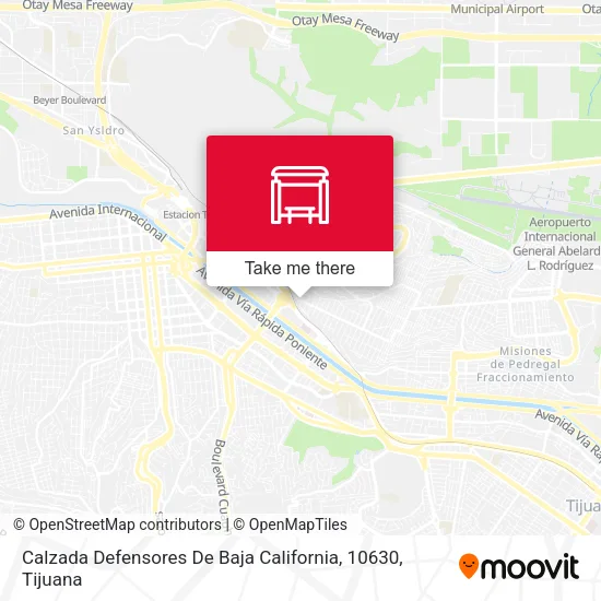Calzada Defensores De Baja California, 10630 map