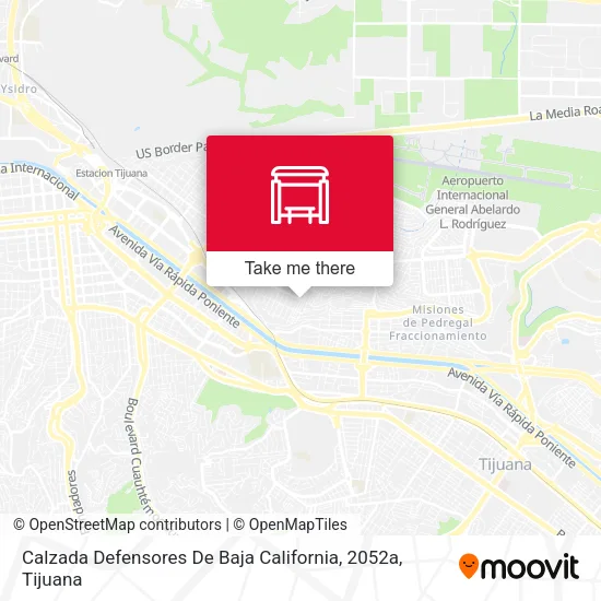 Mapa de Calzada Defensores De Baja California, 2052a