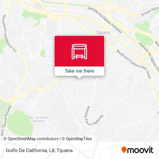 Mapa de Golfo De California, L8