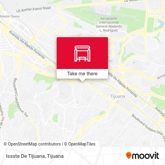 Mapa de Issste De Tijuana