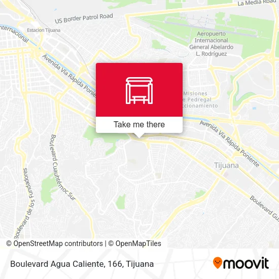 Boulevard Agua Caliente, 166 map