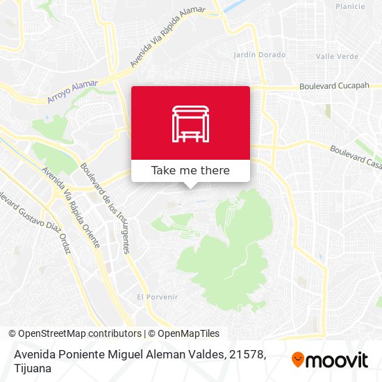 Avenida Poniente Miguel Aleman Valdes, 21578 map