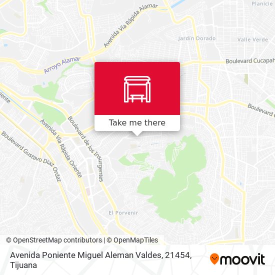 Avenida Poniente Miguel Aleman Valdes, 21454 map