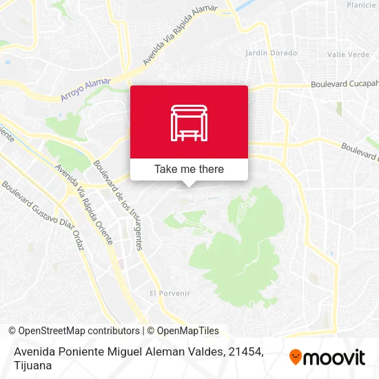 Avenida Poniente Miguel Aleman Valdes, 21454 map