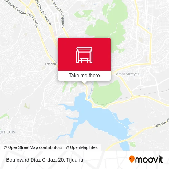 Mapa de Boulevard Diaz Ordaz, 20