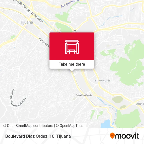 Mapa de Boulevard Diaz Ordaz, 10