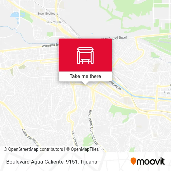 Boulevard Agua Caliente, 9151 map