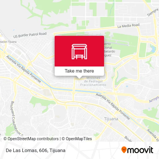 De Las Lomas, 606 map
