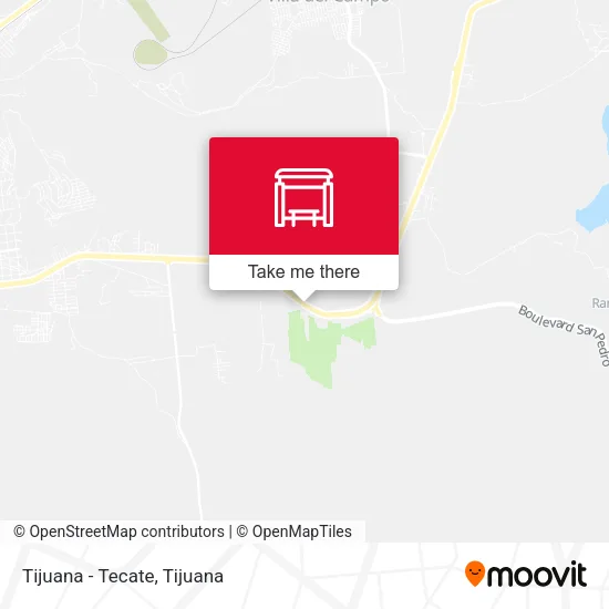 Mapa de Tijuana - Tecate