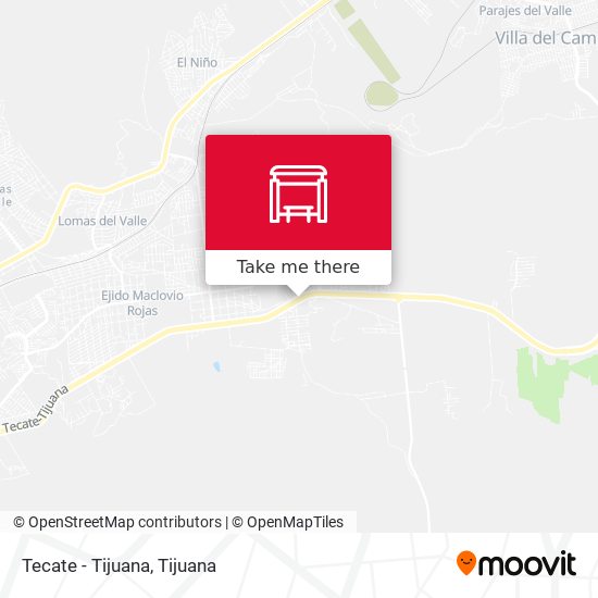 Tecate - Tijuana map