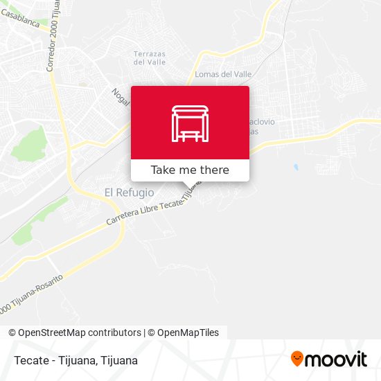 Tecate - Tijuana map