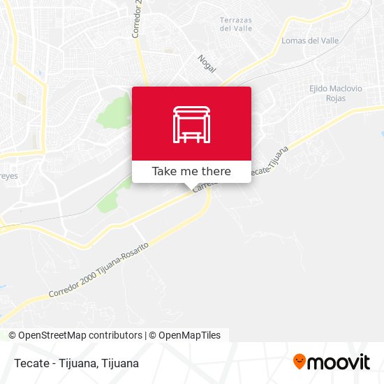 Tecate - Tijuana map