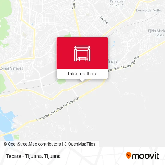 Mapa de Tecate - Tijuana
