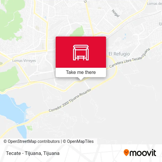 Tecate - Tijuana map