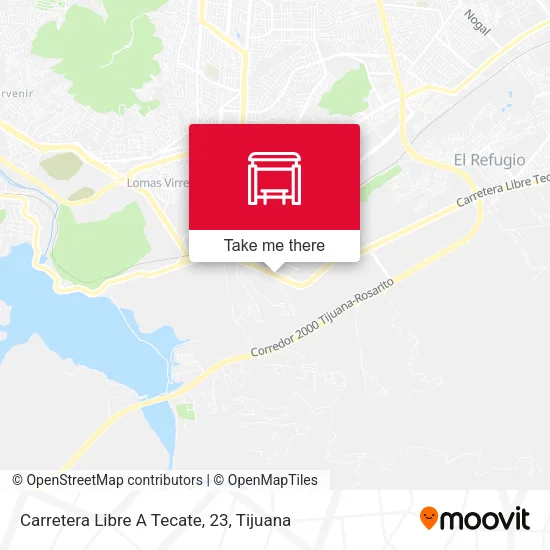 Mapa de Carretera Libre A Tecate, 23