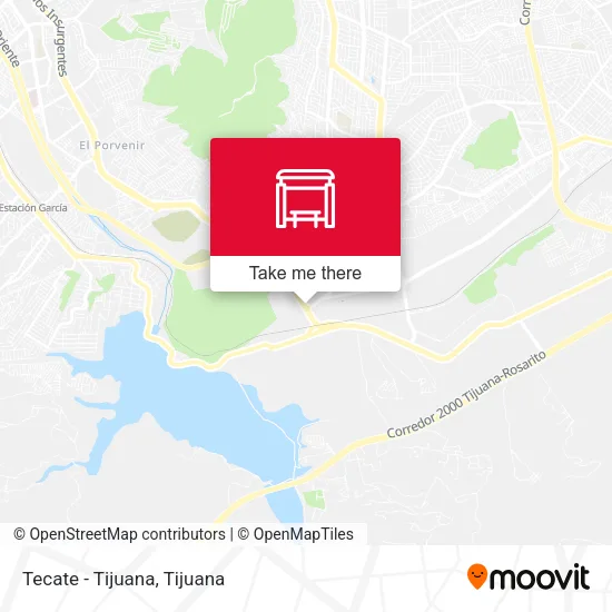 Mapa de Tecate - Tijuana