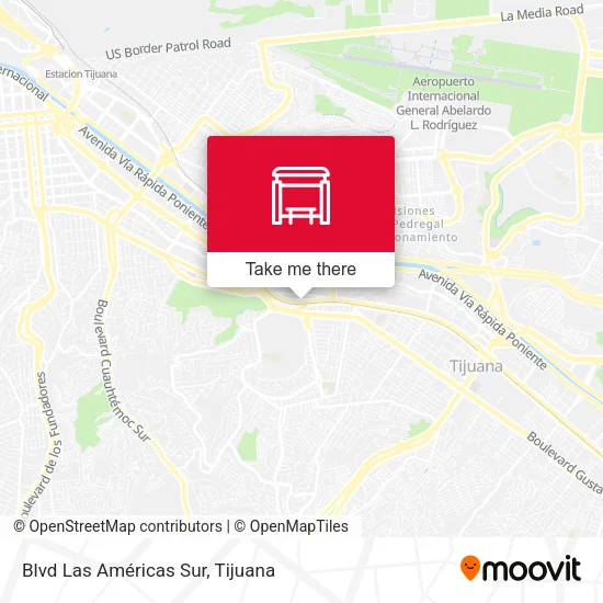 Mapa de Blvd Las Américas Sur