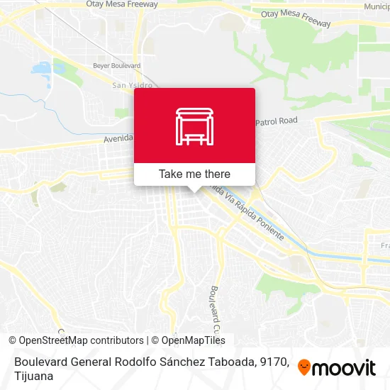 Mapa de Boulevard General Rodolfo Sánchez Taboada, 9170
