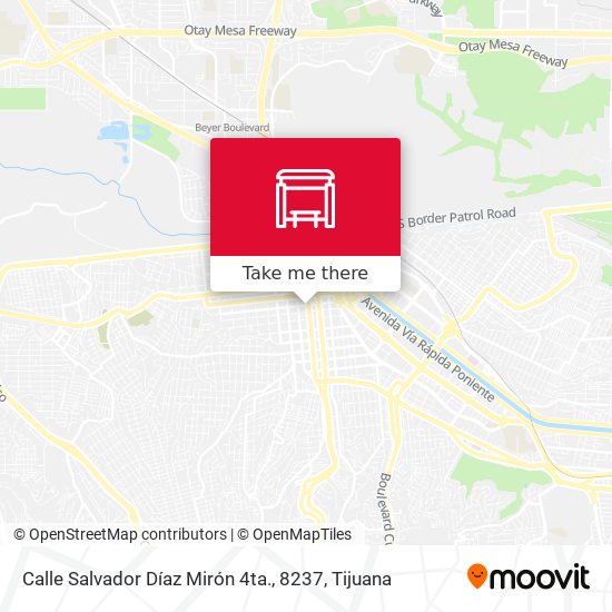 Mapa de Calle Salvador Díaz Mirón 4ta., 8237