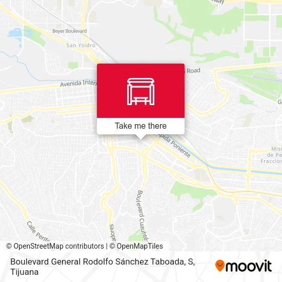 Boulevard General Rodolfo Sánchez Taboada, S map