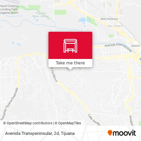 Avenida Transpeninsular, 2d map