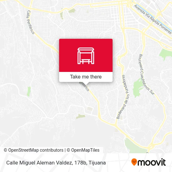 Mapa de Calle Miguel Aleman Valdez, 178b