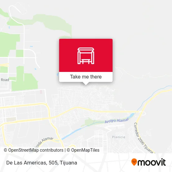 De Las Americas, 505 map