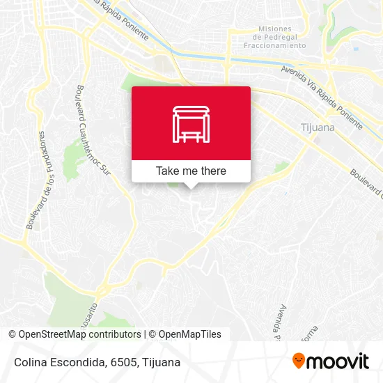Mapa de Colina Escondida, 6505