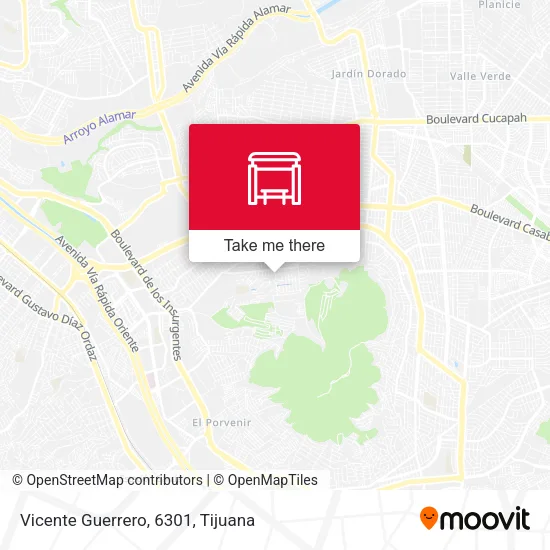 Mapa de Vicente Guerrero, 6301