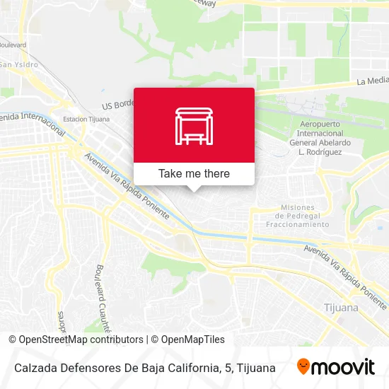 Mapa de Calzada Defensores De Baja California, 5