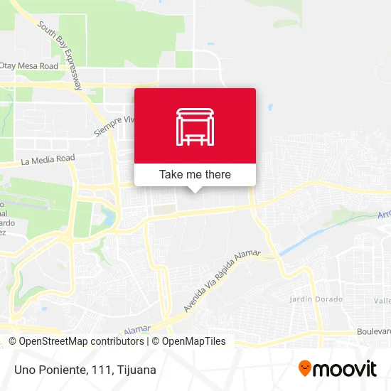 Uno Poniente, 111 map