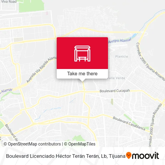 Mapa de Boulevard Licenciado Héctor Terán Terán, Lb
