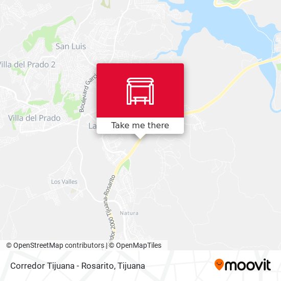 Corredor Tijuana - Rosarito map