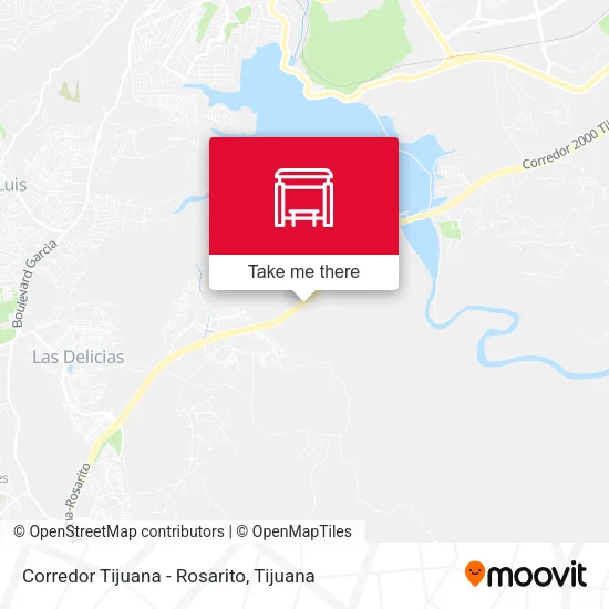 Mapa de Corredor Tijuana - Rosarito
