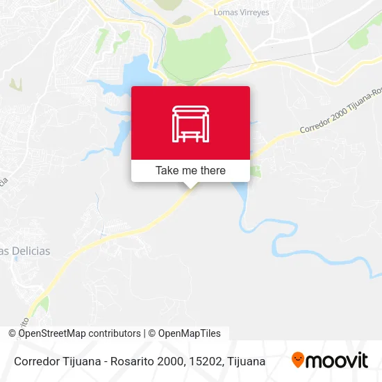 Mapa de Corredor Tijuana - Rosarito 2000, 15202