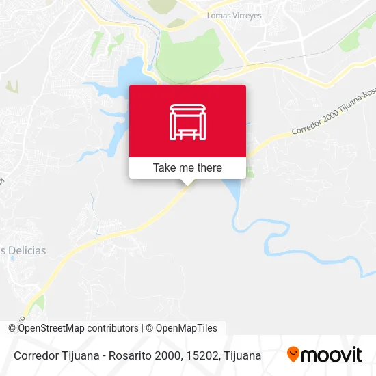 Mapa de Corredor Tijuana - Rosarito 2000, 15202