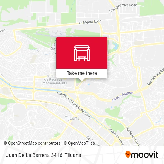 Juan De La Barrera, 3416 map