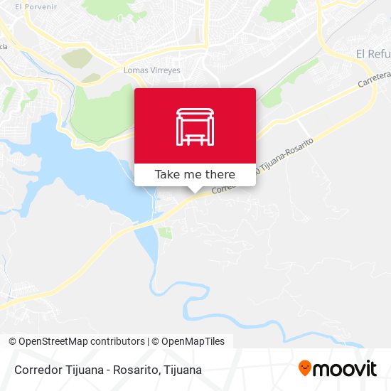Corredor Tijuana - Rosarito map