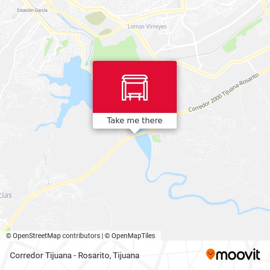 Corredor Tijuana - Rosarito map