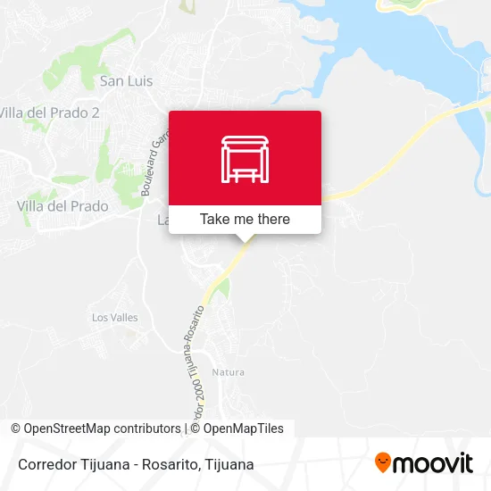 Mapa de Corredor Tijuana - Rosarito