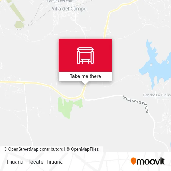 Tijuana - Tecate map