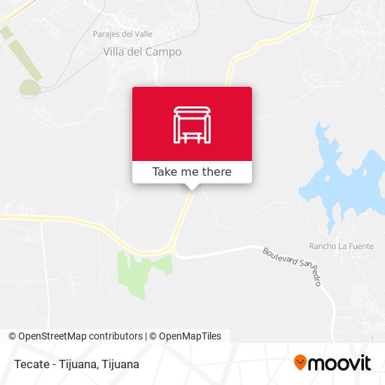 Tecate - Tijuana map