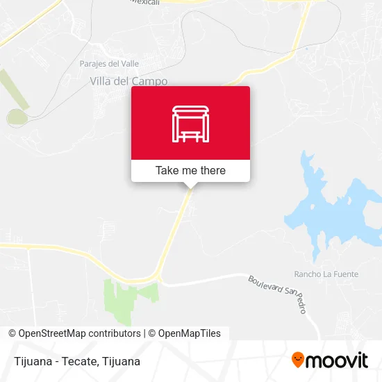 Tijuana - Tecate map