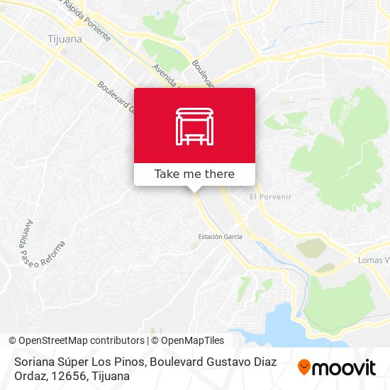 Soriana Súper Los Pinos, Boulevard Gustavo Diaz Ordaz, 12656 map