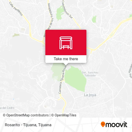 Mapa de Rosarito - Tijuana