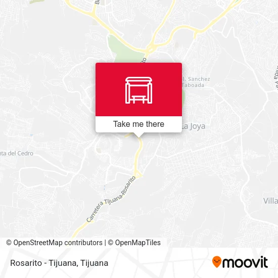 Mapa de Rosarito - Tijuana