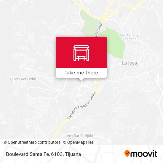 Boulevard Santa Fe, 6103 map